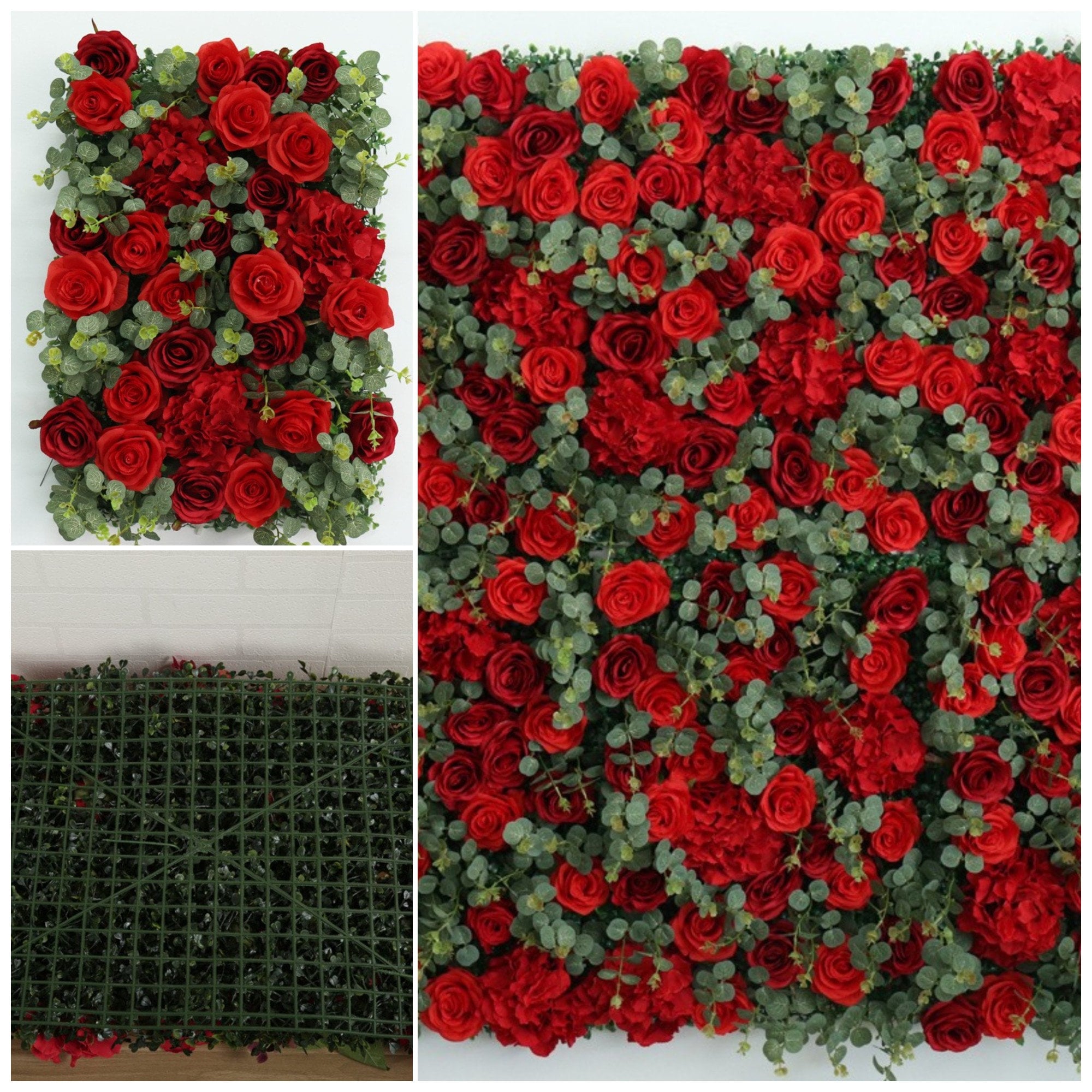 High Quality Red Rose Silk Flower Panels Artificial Flower & Etsy