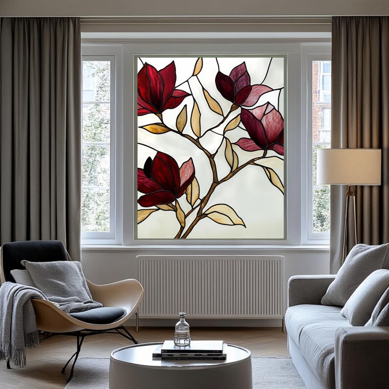 Custom Size Vinyl Window Film Privacy Film Window Film Stained Glass ...