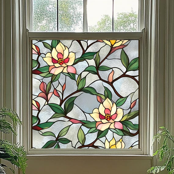 Benutzerdefinierte Größe Fenster Sichtschutzfolie Vinyl Fensterfolie Sichtschutz Fensterfolie Sichtschutz Glasmalerei Sichtschutzfolie Kunst