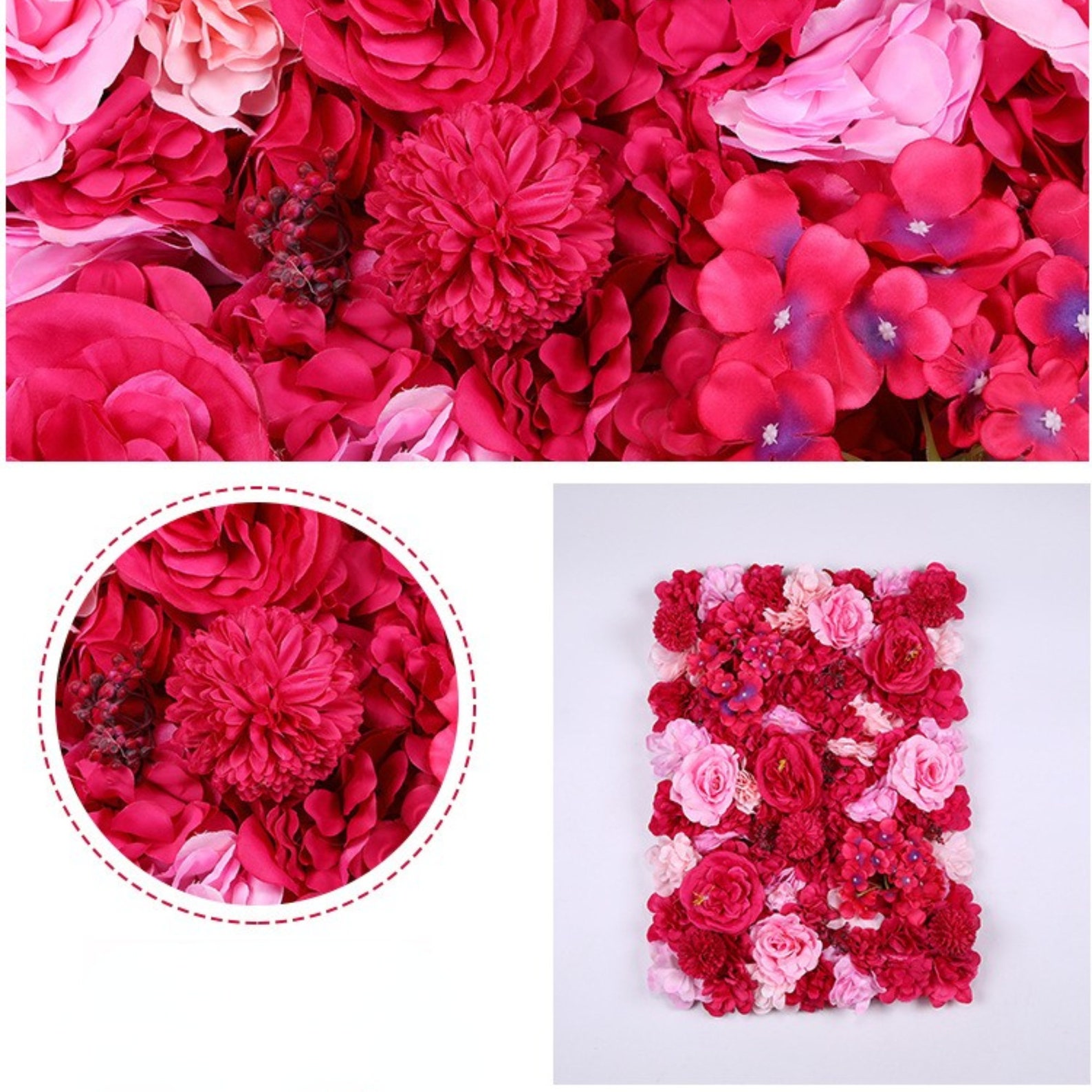 Flower Wall 3D Rose Flower Wall Panel Wedding Decor Floral Etsy