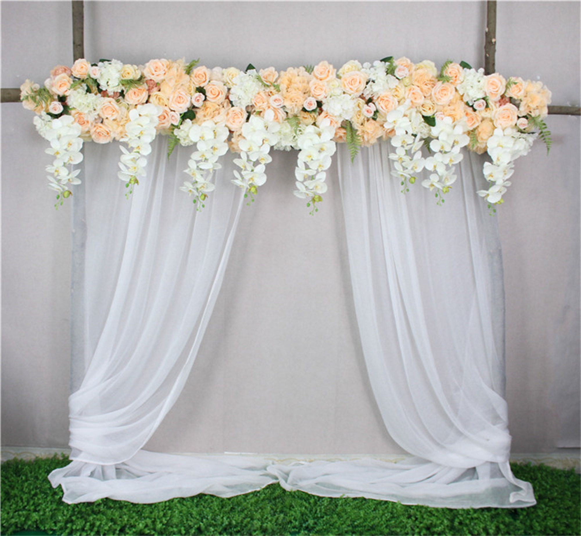 Artificial Flower Row Backdrop Wisteria Flower Artificial Etsy