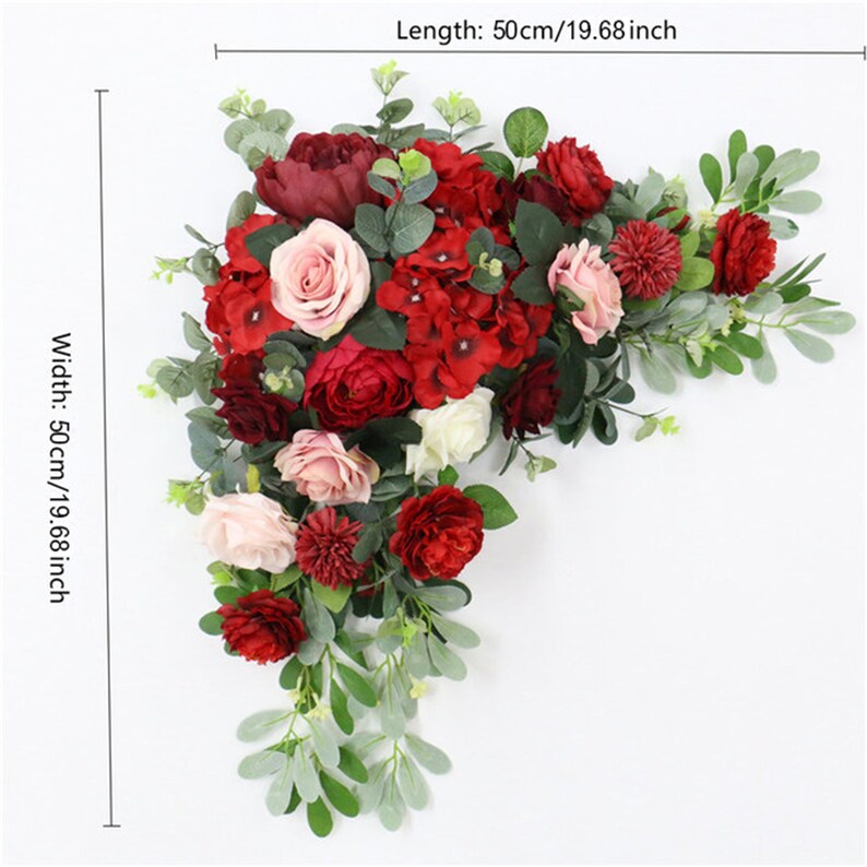 Artificial Flower Arch Flower Wall Garland Table Centerpiece Etsy
