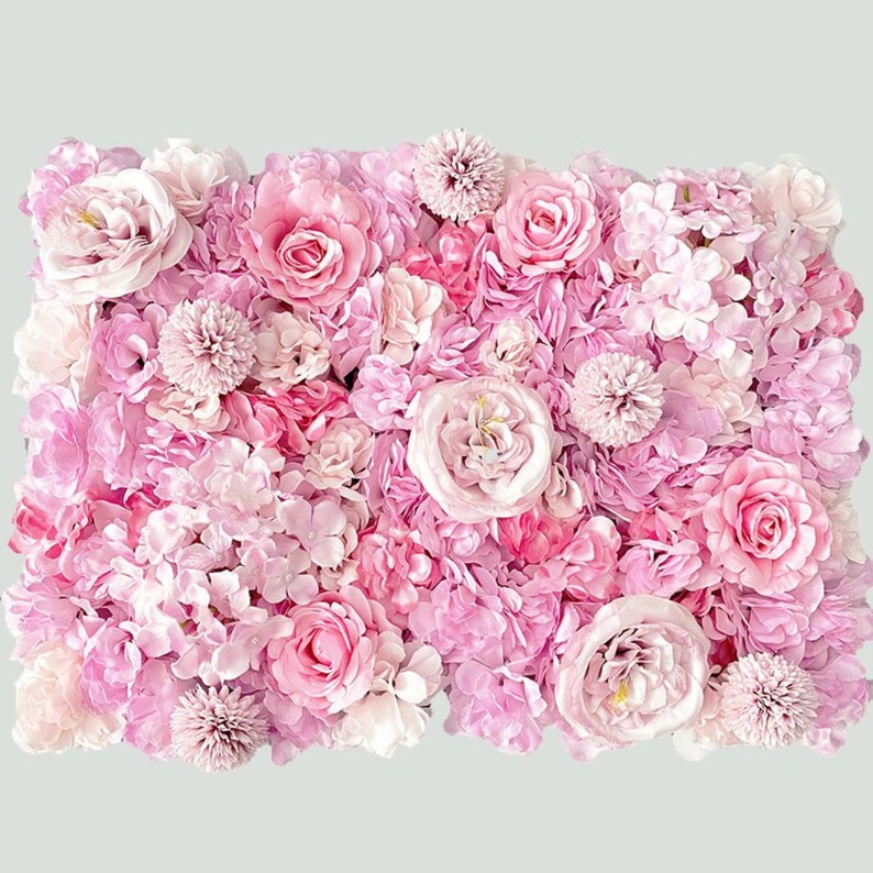 Pink Flower Wall 3D Artificial Flower Panel Home Shop Party Etsy
