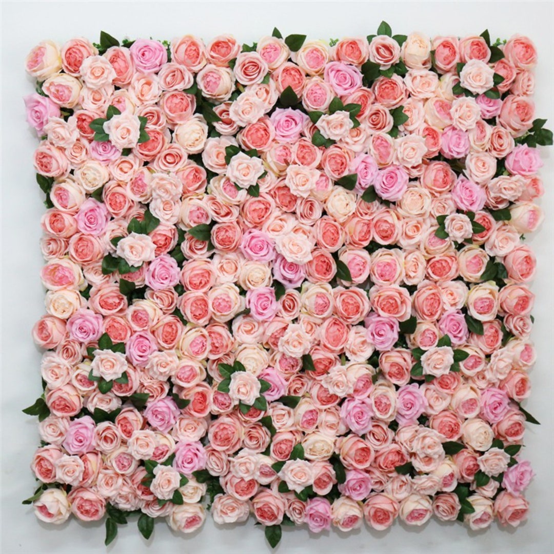 Flower Wall 3D Pink Flower Wall Panel Wedding Decor Floral Etsy