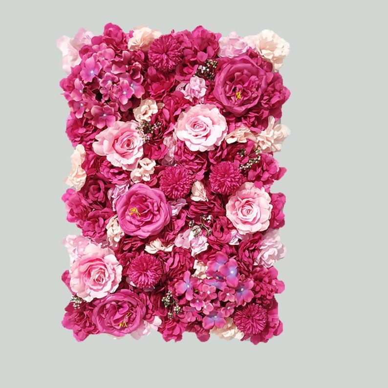 Flower Wall 3D Rose Flower Wall Panel Wedding Decor Floral Etsy