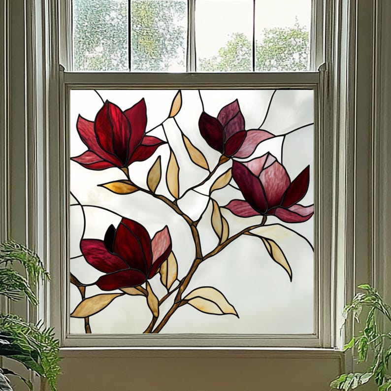 Custom Size Vinyl Window Film Privacy Film Window Film Stained Glass ...