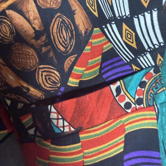 Sharon Young Linen Patchwork Blazer Jacket Womens… - image 11