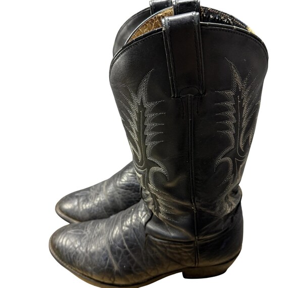 Tony Lama Boots Mens Size 10.5 EE Black Western Cowboy  display picture 1
