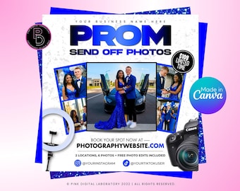 Plantilla de folleto de fotografía para despedida de graduación en Canva, folleto editable de venta de fotos de graduación, plantilla de marketing de fotografía de graduación para promoción de fotos de último año