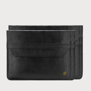 Premium Leather Laptop Case - Handmade Full leather Quality Case with Cotton Linen, various sizes