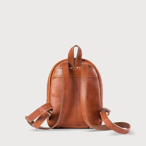 Premium Women's Leather Backpack - Handmade Full leather Minimalistic Backpack Ikon