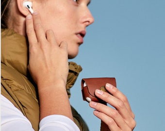 Étui AirPods en cuir haut de gamme - Étui AirPods en cuir complet unisexe fait à la main Napod