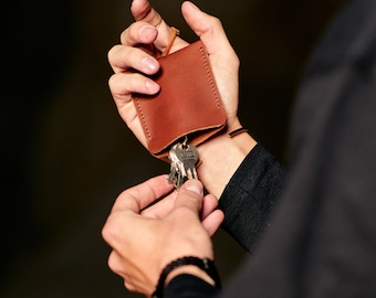 Premium Leather Key Case - Handmade Full Leather Key Case Keyka