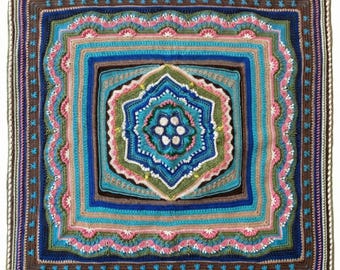 Crochet Handmade Afghan Blanket, Crochet Home Decor, Last Minute Gifts, Cosmic CAL Blanket, Ready to Ship, Housewarming Gifts, Boho Throws