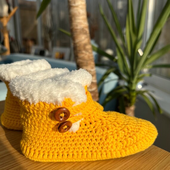 Buy Hand Knitted Wool Booties Children Knitted Slippers Toddler