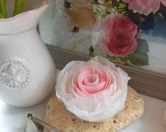 Realistische Blumenkerze Rose aus Bienenwachs Rosenkerze Hochzeit  Blume Geburtstagskerze Hochzeitsdeko Geschenk