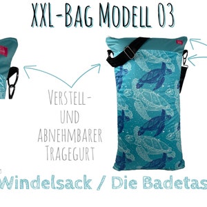 Wetbag 4er Set Schildkröten Badetasche, Nasstasche für Wechselsachen, Hygienebeutel & Nuckeltasche waschbar. geruchsdicht. Bild 9