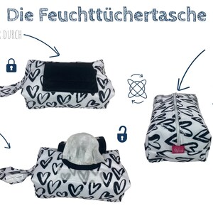 Wetbag XXL Herz für Stoffwindeln, Schmutzwäsche, als Badetasche, Wäschebeutel, Windelsack Bild 6