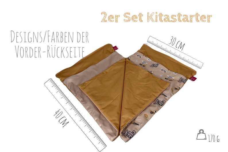 Personalisierbares Wetbag 2er Set 30 x 40 cm Autos zum Kitastart, für Wechselkleidung, Stoffwindeln, Wickelsachen geruchsdicht Bild 5