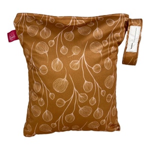 Customizable wetbag "Bronze" (approx. 26 x 21 cm): wet bag I wash bag I swimming bag I washable and water-repellent