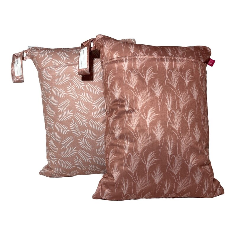 Personalisierbares Wetbag 2erSet ca. 30 x 40cm: 2 Fächer, für Wechselkleidung, Schwimmbeutel, Kitabeutel, waschbar, geruchsdicht nude-rosé