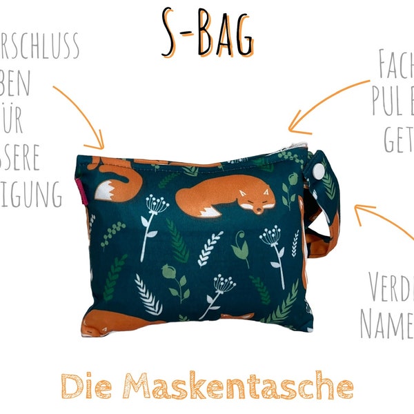 Mini Wetbag in verschiedenen Designs: Nasstasche für Badesachen, Masken, Windeln, Damenhygiene u.a.