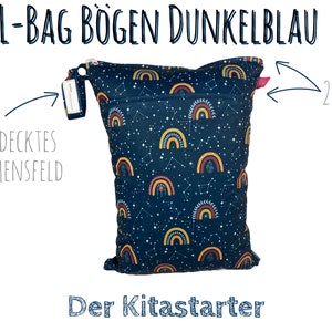 Personalisierbares Wetbag 2er Set Himmel: Nasstaschen für Kita, Wechselwäsche, Stoffwindeln, Badebekleidung I waschbar I geruchsdicht Bild 5