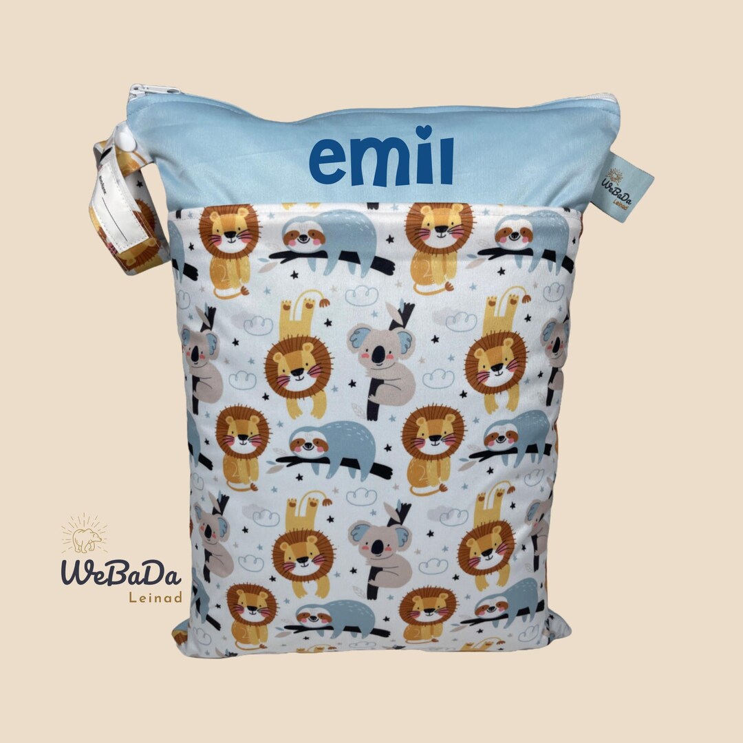 Pilipane Wetbag 40x70cm Mit Doppelreißverschluss - Wasserdichte Tasche Für Windeln & Kleidung