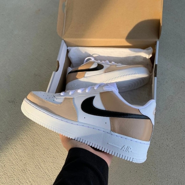 custom air force 1 brown