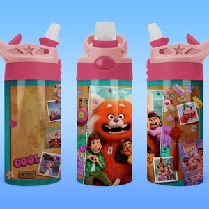 Red Panda 12oz Kids Sippy Tumbler PNG Diseño
