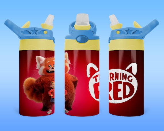 Red Panda#2 12oz Kids Sippy Tumbler PNG Design