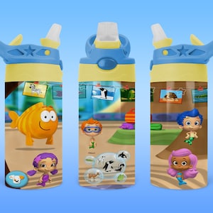 Guppy Friends 12oz Kids Sippy Tumbler PNG Design