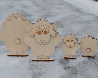 Sheep Laser Cut Files: SVG, PDF, CDR, Ai (Digital Product)