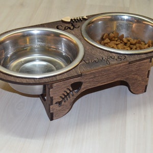 Сat bowl stand.  2.5mm, 3mm, 1/8inch, 3.6mm, 4mm, 4.5mm, 5mm, 6mm,1/4inch. SVG, PDF, CDR,Ai,Dxf