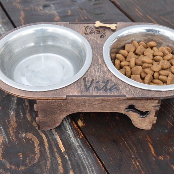Dog bowl stand.  2.5mm, 3mm, 1/8inch, 3.6mm, 4mm, 4.5mm, 5mm, 6mm,1/4inch. SVG, PDF, CDR,Ai,Dxf