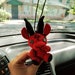 Baphomet goth car accessory, rear view mirror charm, interior car decor, car hanging charm, creepy cute plush, car guy gift, kawaii plushie