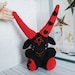 Big baphomet plush toy, creepy cute plushie, demon doll goth, halloween gift, horror decor, occult accessories, weird stuff animals