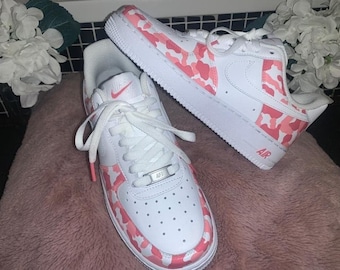 Nike Air Force 1 Pink Camo Custom