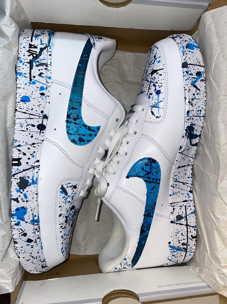 custom air force 1 paint splatter