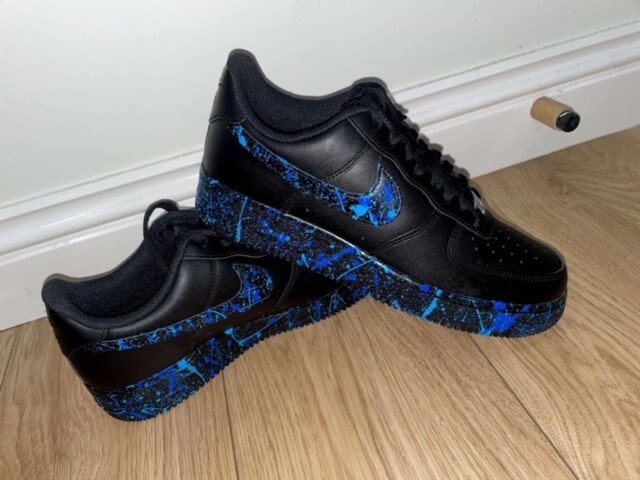 custom nike air force 1 splatter paint