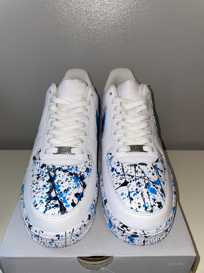 custom air force 1 paint splatter