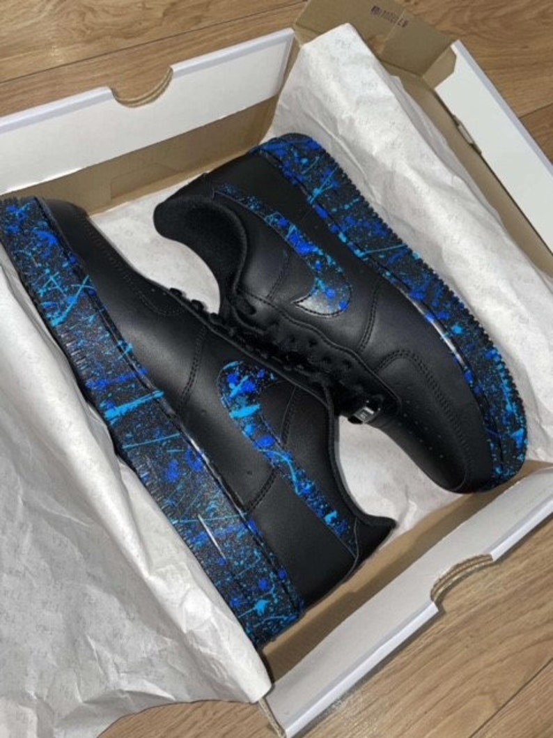 custom air force 1 paint splatter