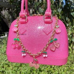 ★KIRSH★ Cherry 3D Graphic Enamel Handbag Pink MUSINSA | KIRSH Cherry 3D Graphic Enamel Handbag [Pink]