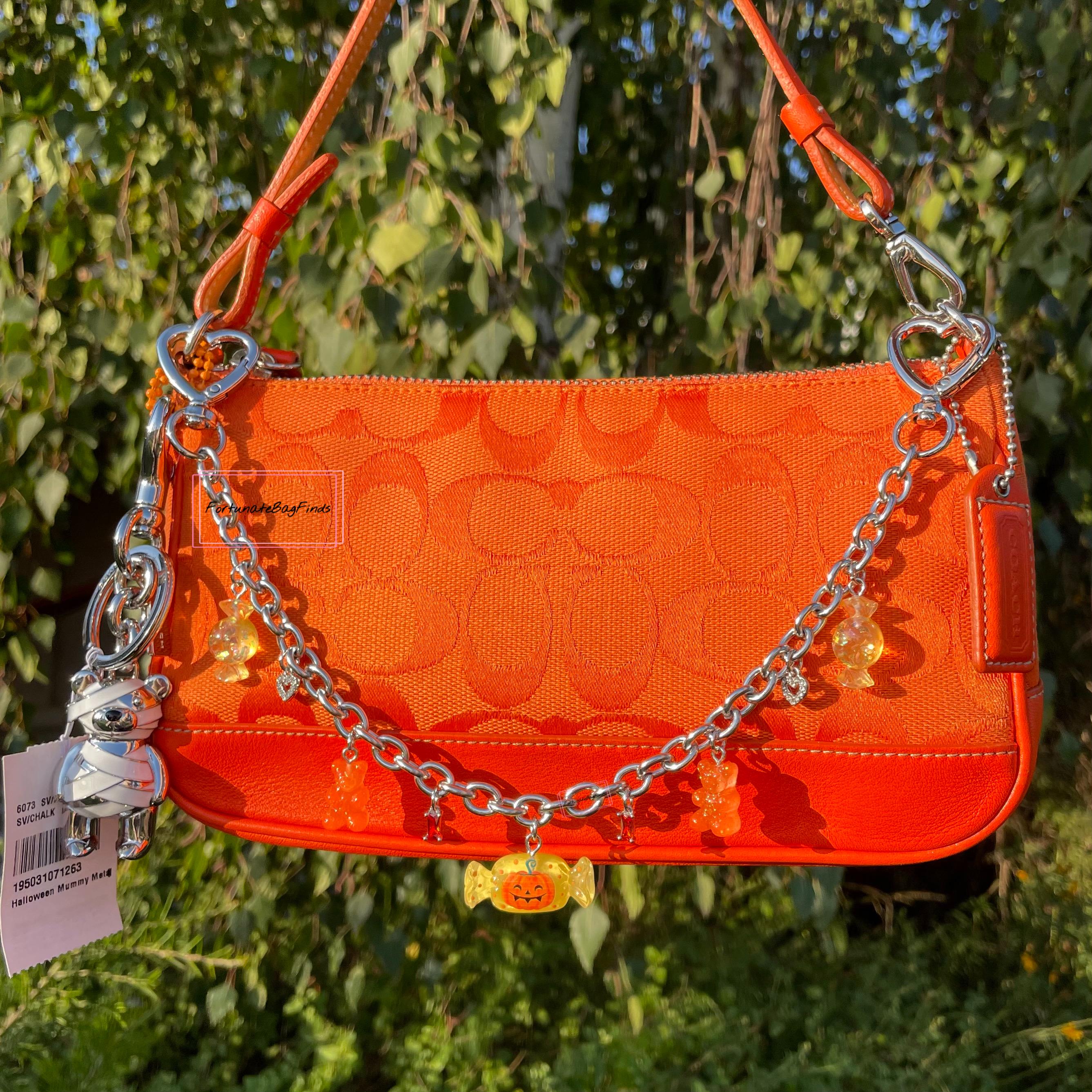 Tangerine Orange Vintage Coach 6094 Bag Y2K 2000s Demi Mini Tangerine Orange Vintage Coach 6094 Bag Y2K 2000s Demi Mini