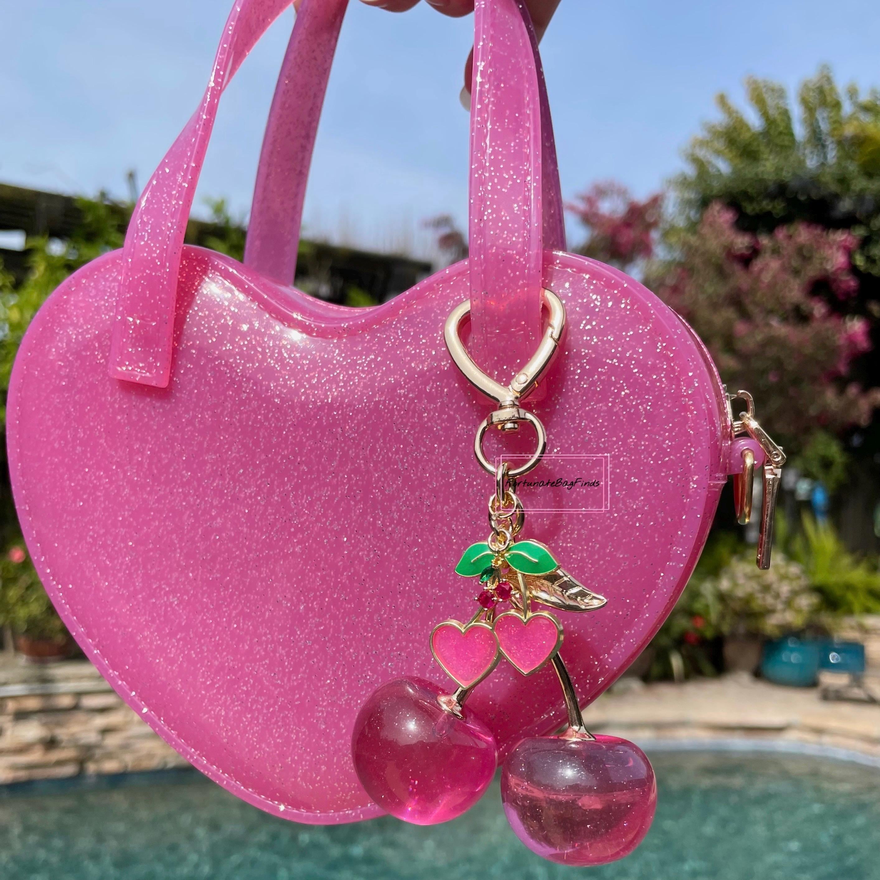 LOVE CHARM★Etna Heart bag Crossbody Bag Heart Shaped Shoulder Bag Love Messenger Clear