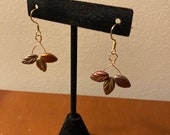 Metallic Shiny Leaf Earrings