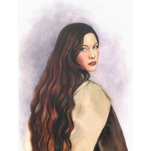 Arwen - Hand Painted Watercolor Print
