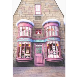 Puddifoot, A Magic Tea Shop - Hand Painted Watercolor Print