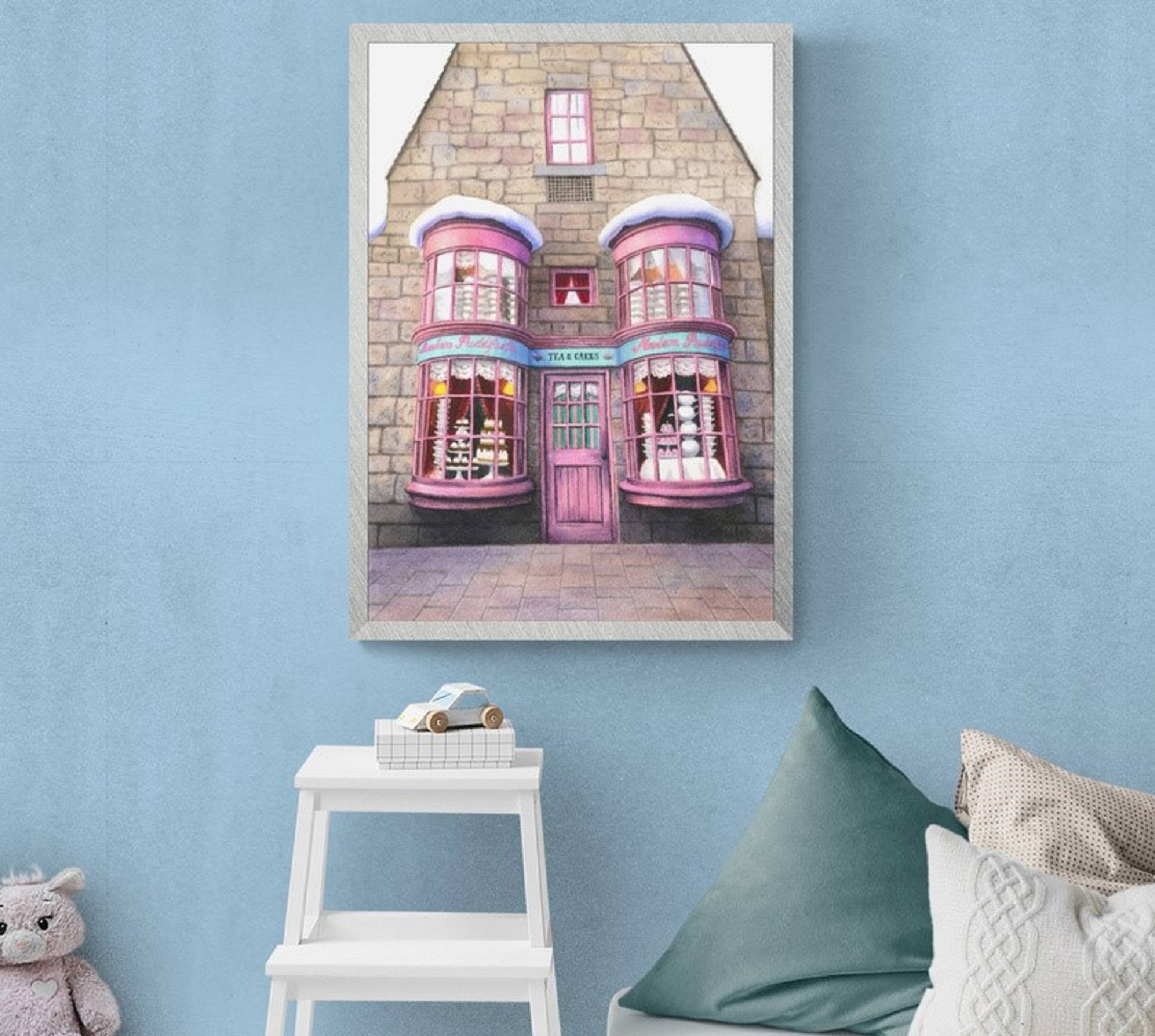 Puddifoot, A Magic Tea Shop - Hand Painted Watercolor Print - Etsy