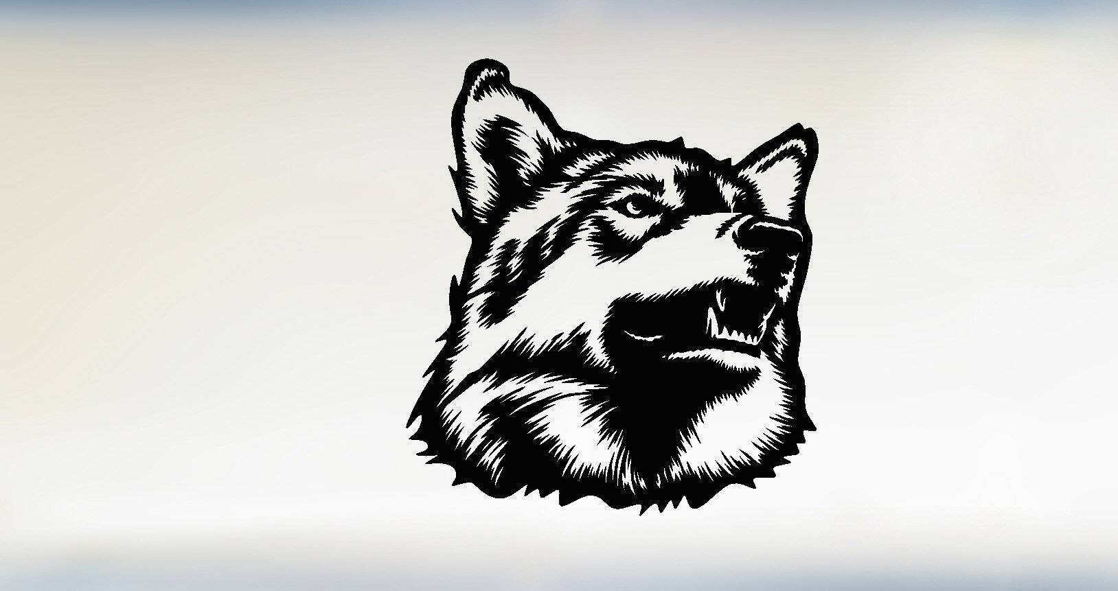 Wolf Svg Dxf Png archivos Wolf dxf Laser Cut Wolf Face Etsy España